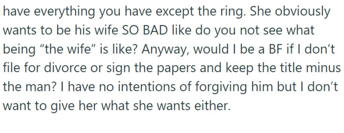 Her husband was cheating on her again