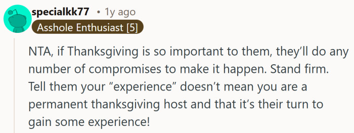 Their point is clear, experience shouldn’t trap someone in a role forever, especially when the load has become too heavy.