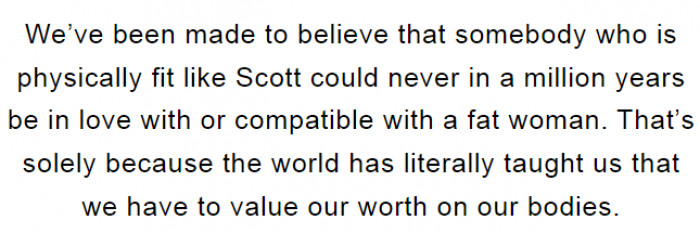 Alicia gently revealed the reasons why people treat her the way they do