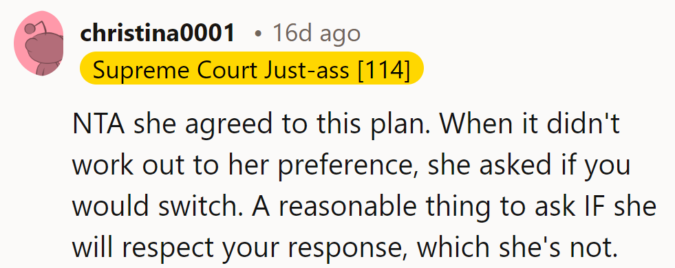 Seems she's flipping more than just a mattress!