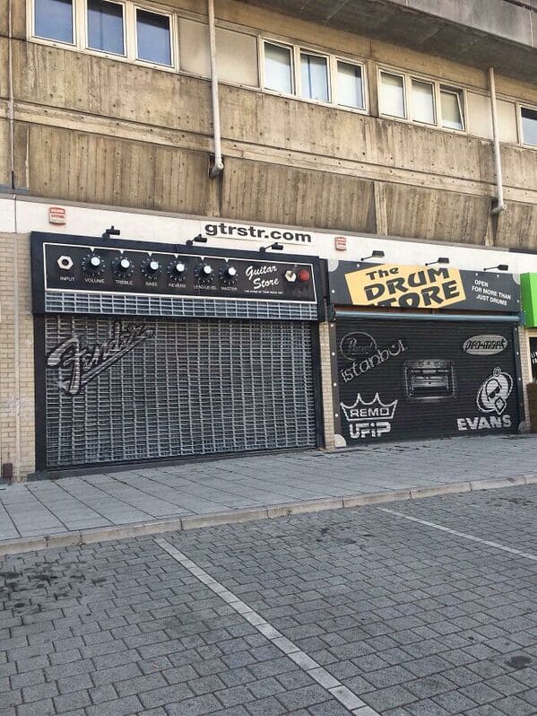 34. “Music Shop Shutters”