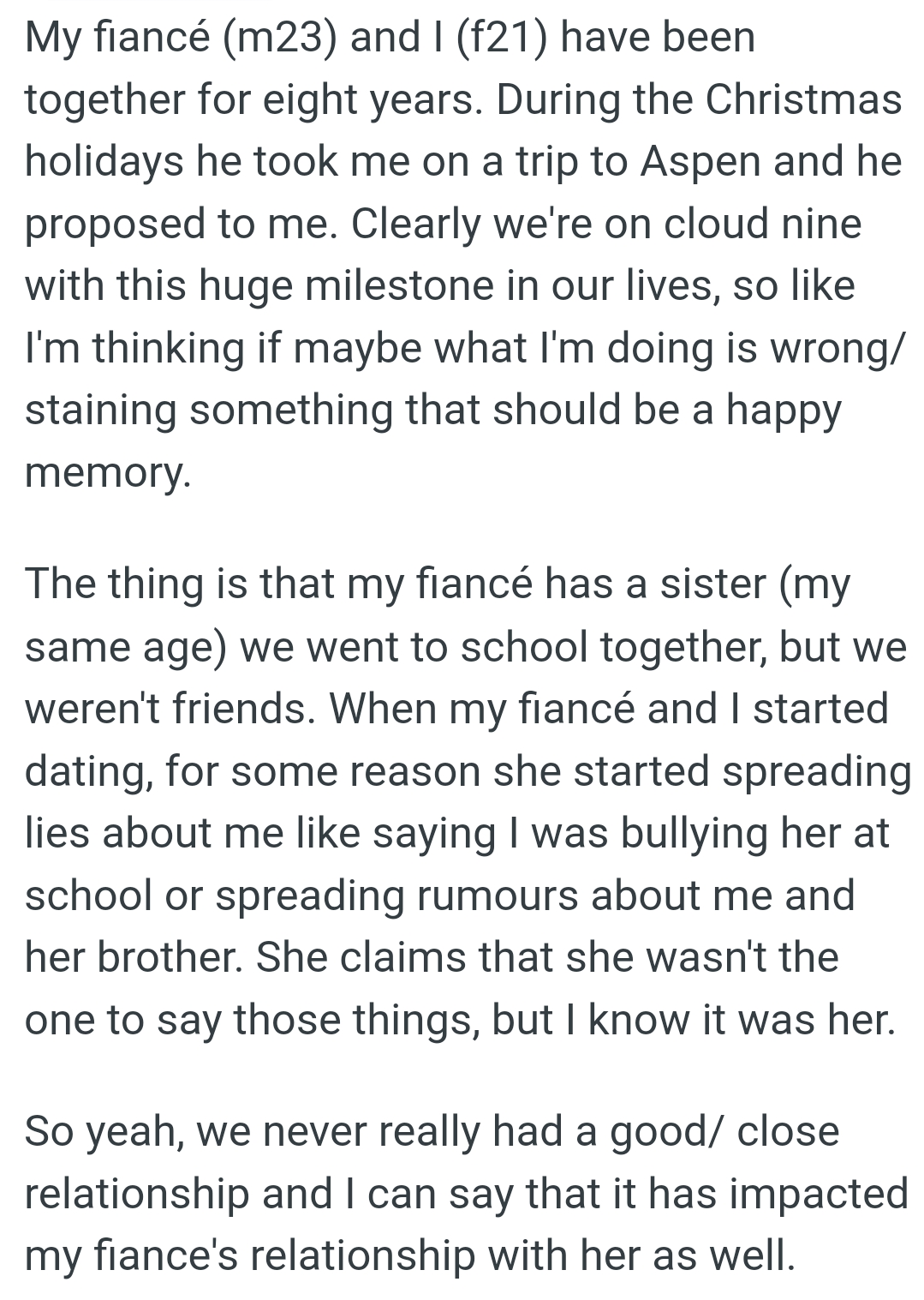 They went to school together, but they weren't friends