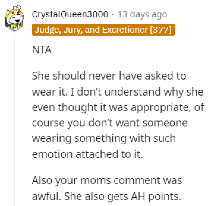 Shouldn't have even asked