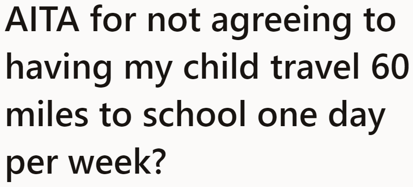 The OP noticed that the current co-parenting setup isn't working for her son.