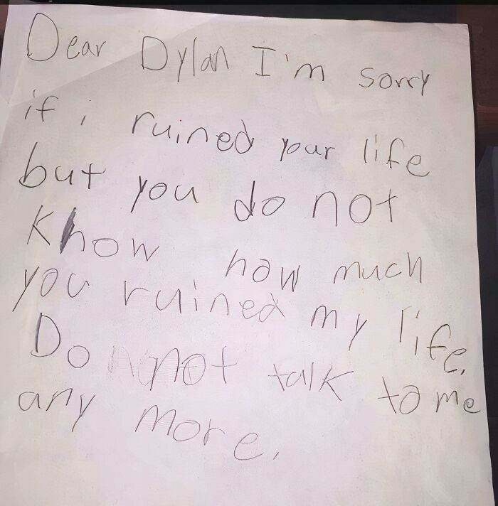 "A Letter That I Wrote To My Brother When We Were Little"