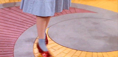 9. Dorothy's slippers are ruby red in The Wizard of Oz.