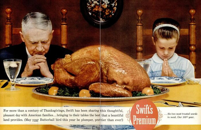 Vintage Thanksgiving Ad Featured in Life Magazine.