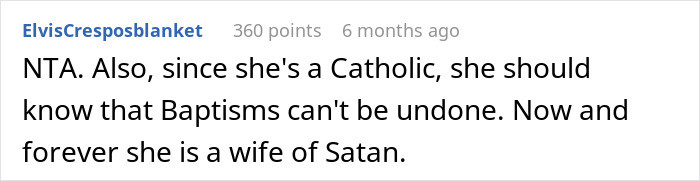 Baptisms can't be undone