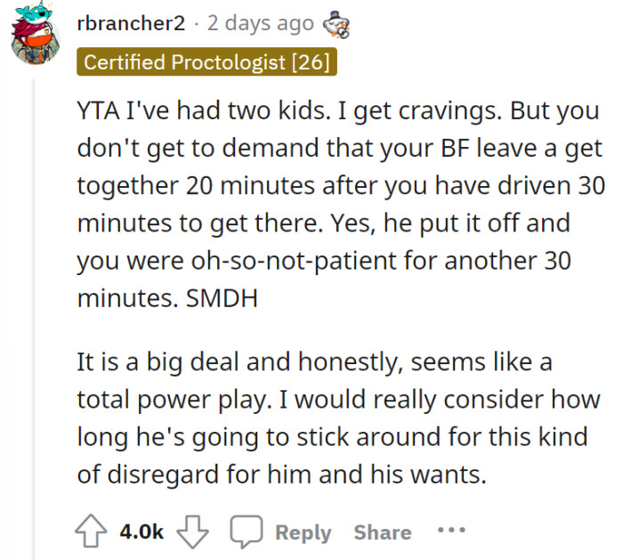 It does sound like a total power play—what do you think?