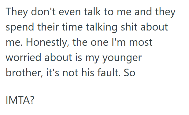 Everyone seems to have turned OP into a villain. Yikes.