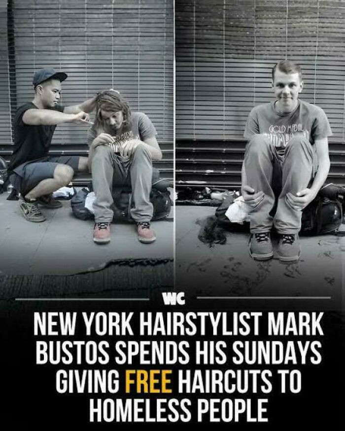"NYC Hairstylist Spends His Sundays Giving Free Haircuts To Homeless People"
