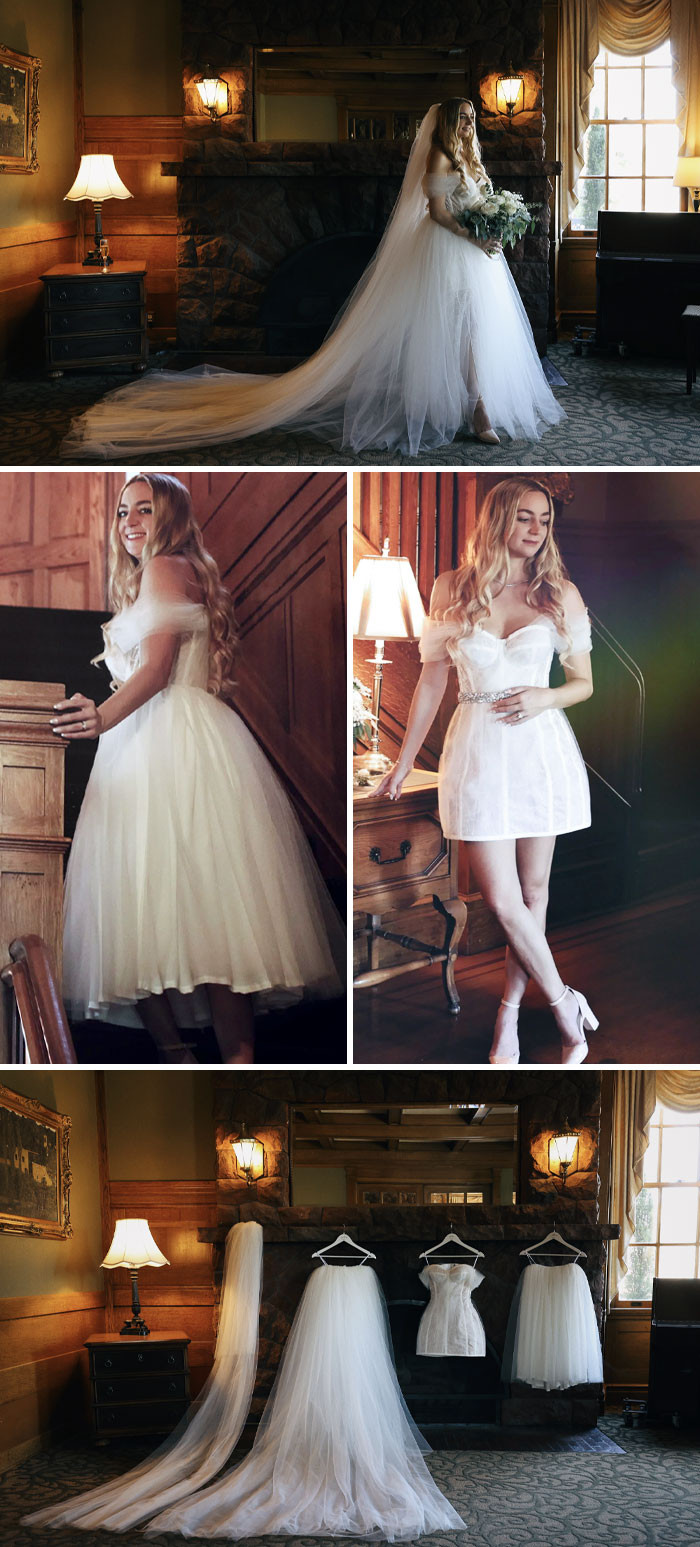 34. I Created A 3-In-1 Wedding Dress For My Best Friend.