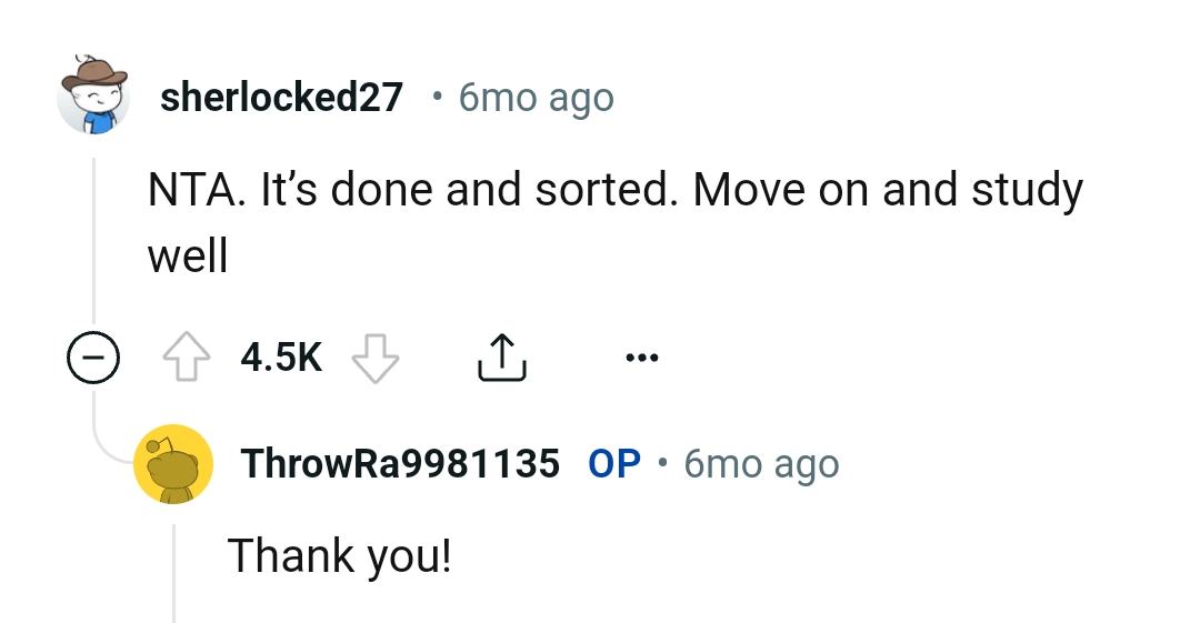 And the comments roll in...