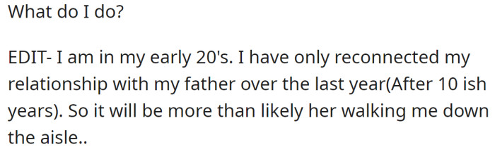 After an intense fight between the two of them, the OP wanted to check other people's opinions: