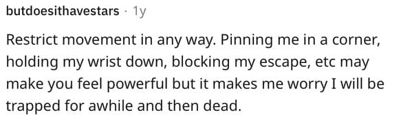 3. Trapping Me for a While Means Danger