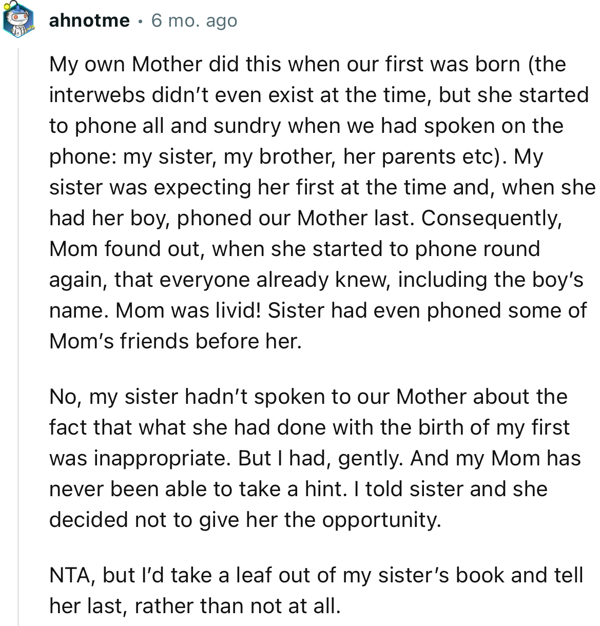 OP might need to consider telling their MIL last about important news rather than not telling her at all.