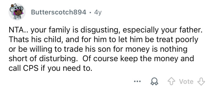 Get CPS involved if need be.