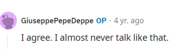 Even OP set their foot down...