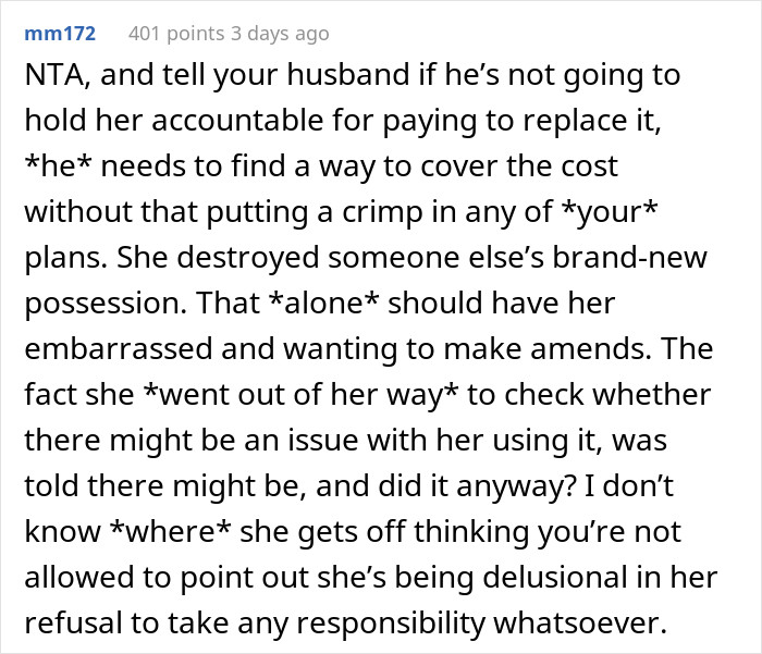 She needs to be held accountable