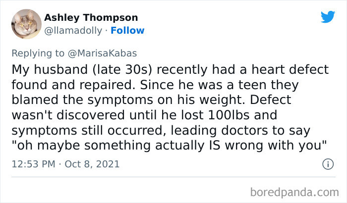 19. Maybe something's actually wrong with you