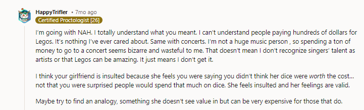 I never thought of it that way.