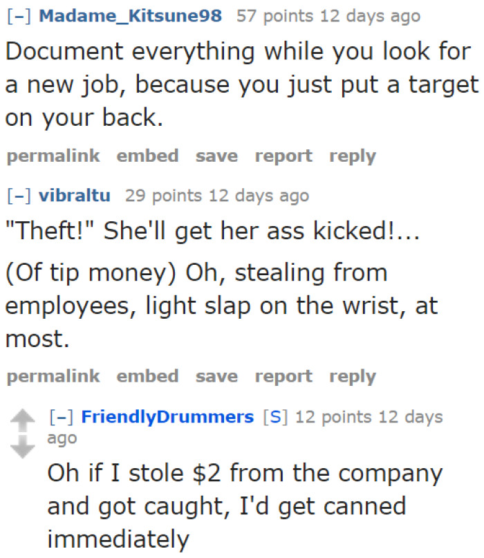 It's time for the OP to look for a job since the supervisor might also retaliate.