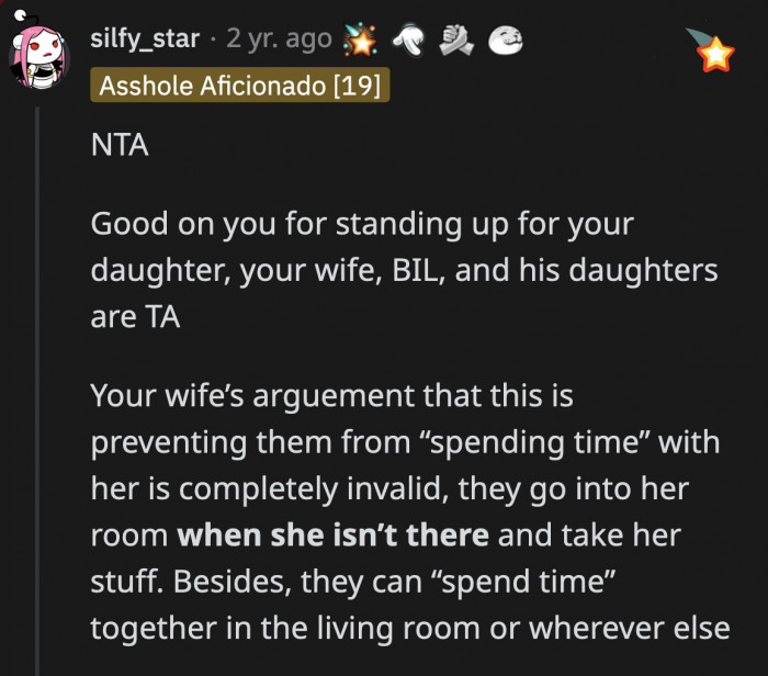Children do not understand boundaries and must be taught how to respect people's property. Sloane and Olivia are 18; they are not children.
