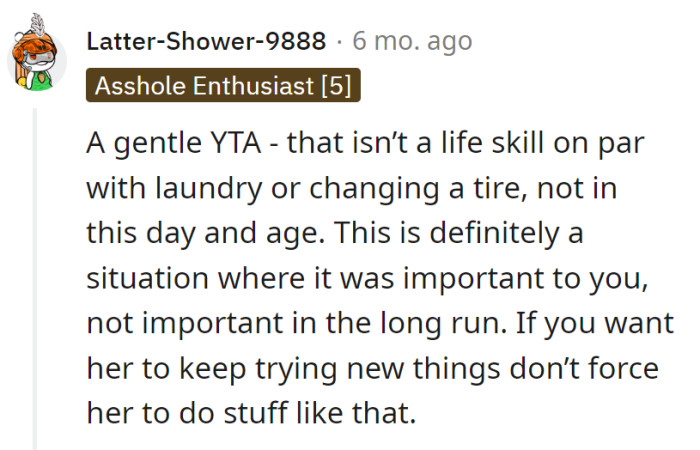 Fish gutting is not the tire change of life skills!