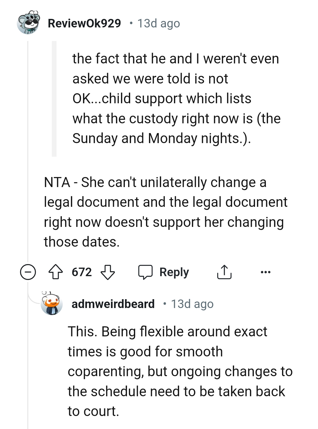 She can't change a legal document by herself