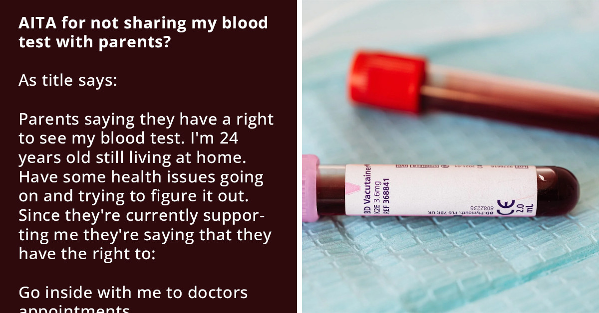 Parents Furious After Their Child Refuses To Share The Results Of Their Blood Test