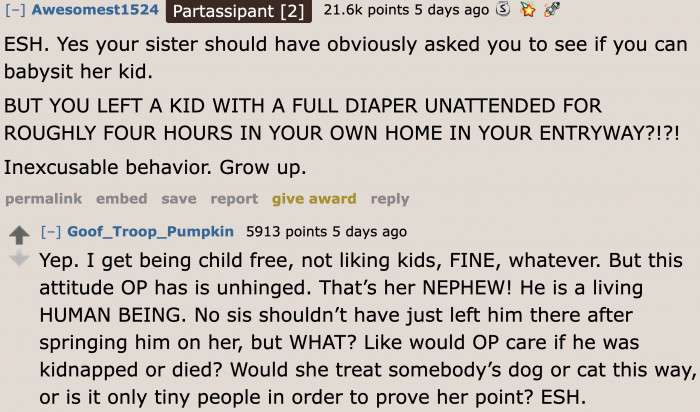 She's not only childfree, she's heartless.