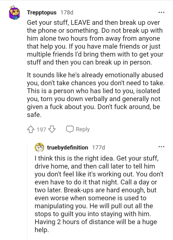 It sounds like he's already emotionally abusive