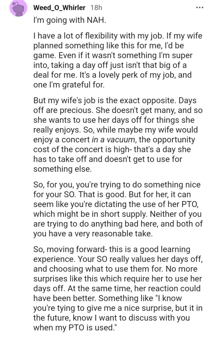 From someone who has a lot of flexibility with their job