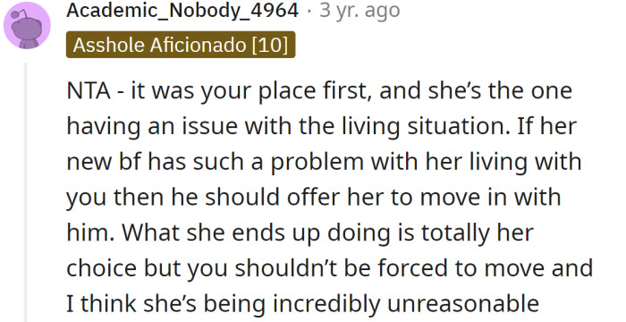 She’s being incredibly unreasonable