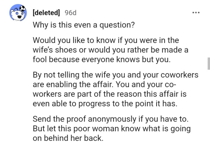 Sending the proof anonymously