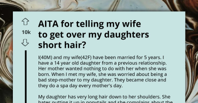Stepmother Raises Hell When Husband Takes His Daughter To Get Short Haircut