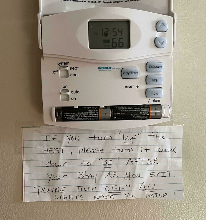 "There Were Little “Notes” Like This All Over The “Airbnb” My “Friend” Stayed At LMAO"