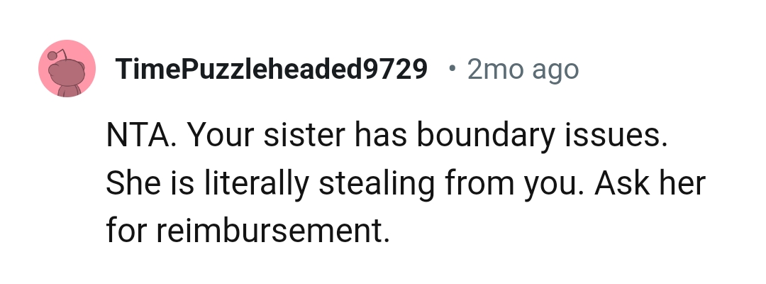 She has boundary issues