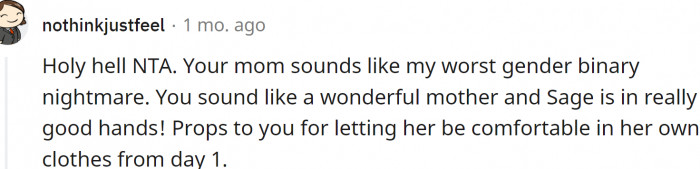 Mom is a 'gender binary nightmare'