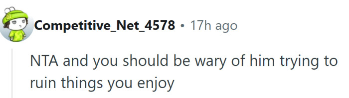 If he starts side-eyeing the cabin, next he’ll be jealous of the fishing poles.