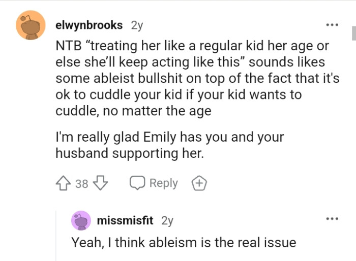 It's Okay to Cuddle Your Kid If They Want Cuddling