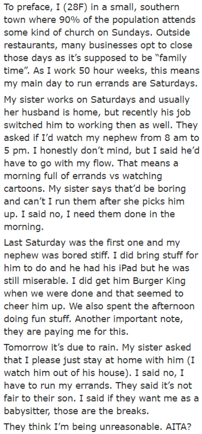 The OP briefly explains the entire situation.