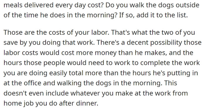 They continued with their point of view: