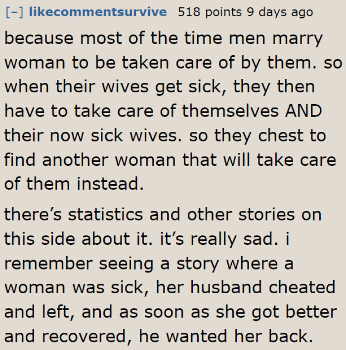 It is saddening when you look at the numbers.