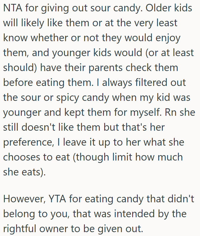 Eating Candy That Wasn't OP's Makes Him the Bad Guy