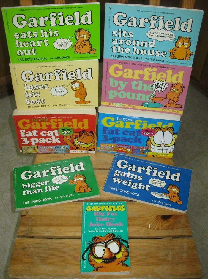 33. The classic rectangular Garfield comic books