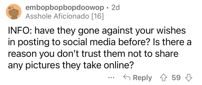 Here's how the Reddit community reacted to the user's post: