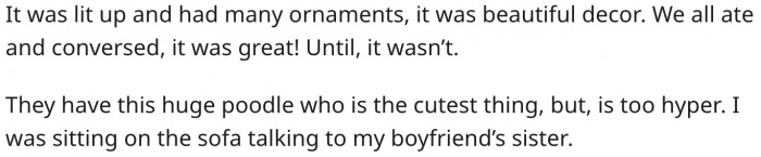 She admits it was a beautiful tree.