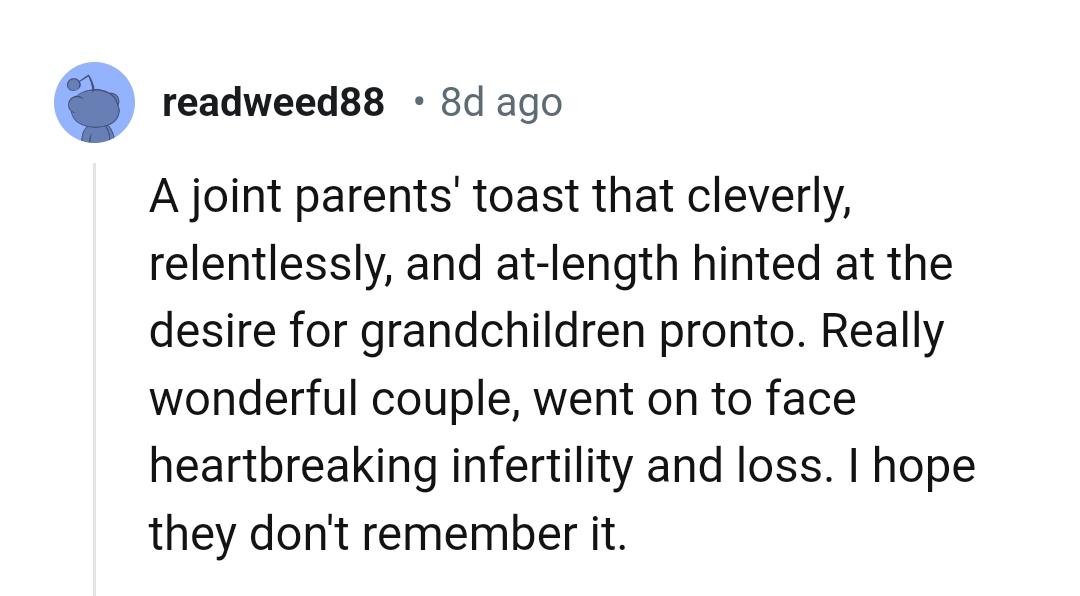 25. A heartbreaking infertility and hurt