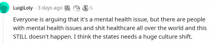 This happens only in the U.S.